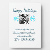 simple custom QR code add your name text  Classic  Fotoplaat (voorkant)