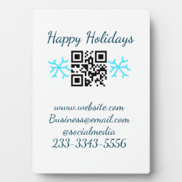 simple custom QR code add your name text  Classic  Fotoplaat