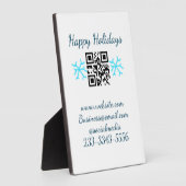 simple custom QR code add your name text  Classic  Fotoplaat (Zijkant)