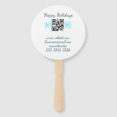 simple custom QR code add your name text  Classic  Handwaaier (Achterkant)