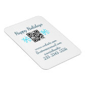 simple custom QR code add your name text  Classic  Magneet (Rechterzijde)