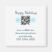 simple custom QR code add your name text  Classic  Magneet (Voorkant)