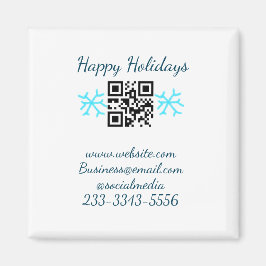 simple custom QR code add your name text  Classic  Magneet