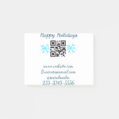 simple custom QR code add your name text Classic Post-it® Notes (Voorkant)