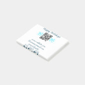 simple custom QR code add your name text  Classic  Post-it® Notes (Schuin)