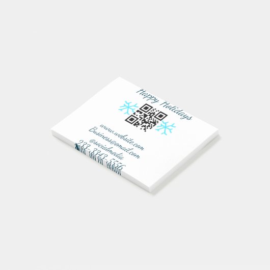 simple custom QR code add your name text  Classic  Post-it® Notes (Schuin)
