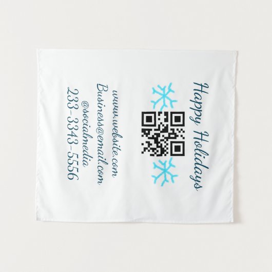 simple custom QR code add your name text  Classic  Wandkleed (Voorkant (horizontaal))