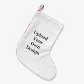 Simple Custom Small Brushed Poly Red Back Panel Kleine Kerstsok (Voorkant (Hangend))