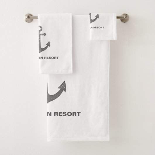 Simple Custom Towel Set for Company - Promotional Bad Handdoek (Insitu)