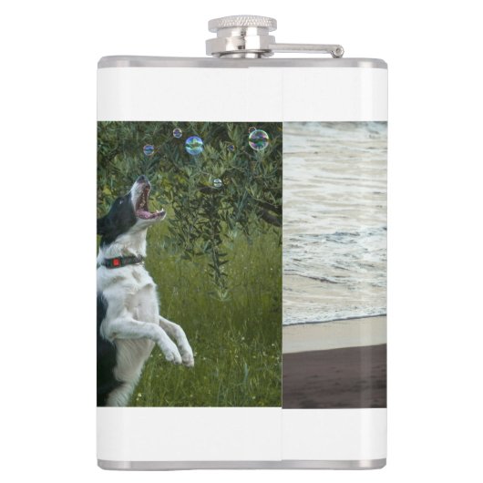 Simple Custom Two Photo Heupfles (Achterkant)