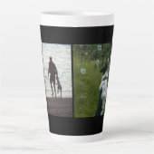 Simple Custom Two Photo Latte Mok (Voorkant)