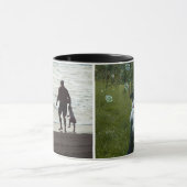 Simple Custom Two Photo Mok (Midden)