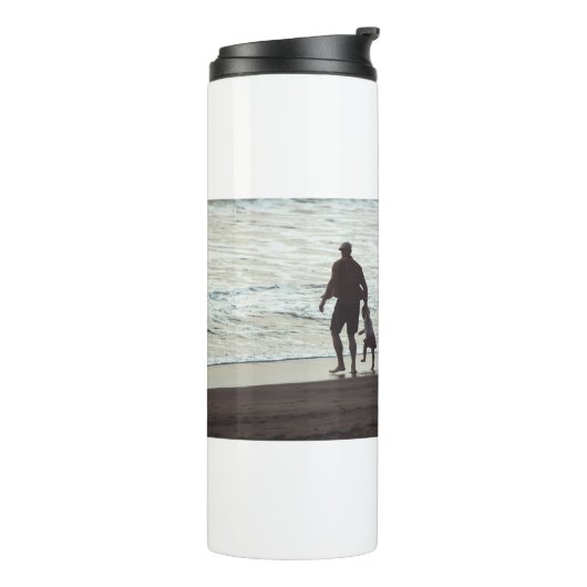 Simple Custom Two Photo Thermosbeker (Gedraaid links)