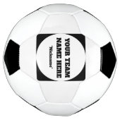 Simple Customisable Soccer Team Name  Voetbal (Gedraaid)