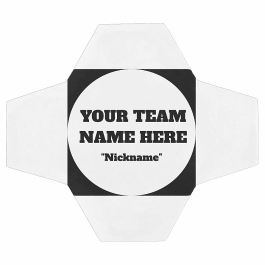 Simple Customisable Soccer Team Name  Voetbal (Enkel)