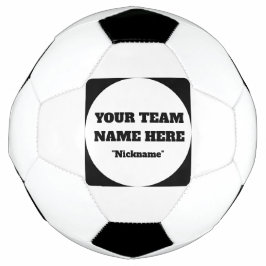 Simple Customisable Soccer Team Name  Voetbal