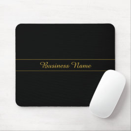 Simple Customizable Gold & Black Text Design  Muismat