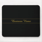 Simple Customizable Gold & Black Text Design  Muismat (Voorkant)