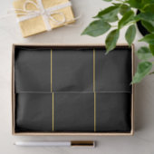 Simple Customizable Gold & Black Text Design Tissuepapier (Geschenk)