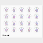 Simple Cute Apothecary Crystal Elixir Ronde Sticker (Vel)