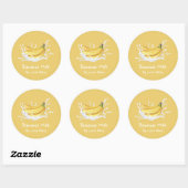 Simple Cute Banana Milk Label (Vel)
