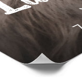 Simple Cute Birth Stats Photo Baby Nursery Poster (Hoek)