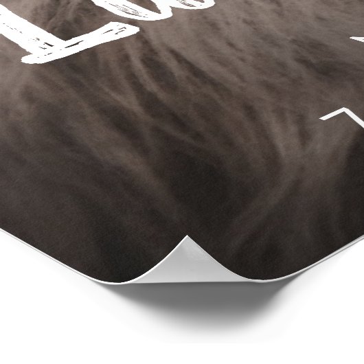 Simple Cute Birth Stats Photo Baby Nursery Poster (Hoek)