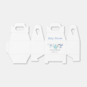 Simple Cute Blue Boy Clothesline Baby shower Bedankdoosjes (Uitgevouwen)