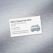 Simple Cute Campervan Hire Business Card Magnetisch Visitekaartje (Voorbeeld)