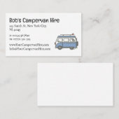 Simple Cute Campervan Hire Business Card Visitekaartje (Voorkant / Achterkant)