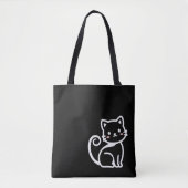 Simple Cute Cat Tote Bag (Voorkant)