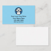 Simple Cute Dog Sitter And Walking  Visitekaartje (Voorkant / Achterkant)