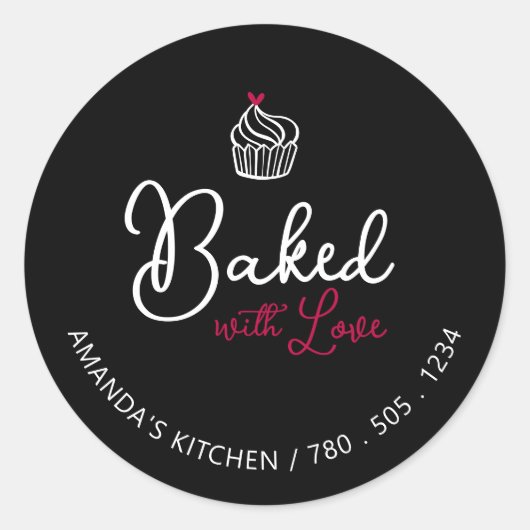 Simple Cute Hearts Bked met Love Package sticker (Voorkant)