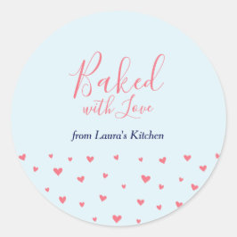Simple Cute Hearts Bked met Love Package sticker