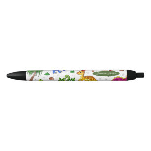 Simple Cute Kinder Colorful Dinosaur Zwarte Inkt Pen