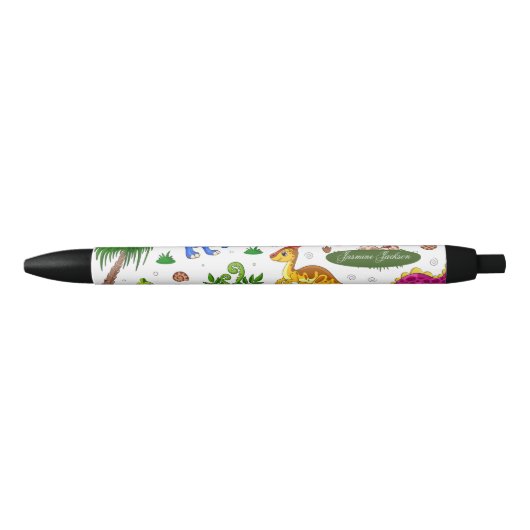 Simple Cute Kinder Colorful Dinosaur Zwarte Inkt Pen (Voorkant)