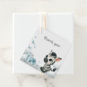 Simple cute little cartoon zebra bedankjes labels (In situ)