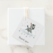 Simple cute little cartoon zebra  bedankjes labels (In situ)