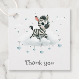 Simple cute little cartoon zebra bedankjes labels