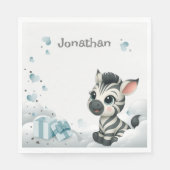 Simple cute little cartoon zebra servet (Voorkant)
