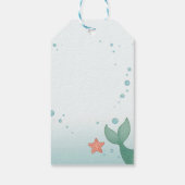 Simple cute little mermaid cadeaulabel (Achterkant)