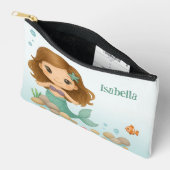 Simple cute little mermaid kids pencil case etui (Open)