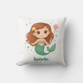 Simple cute little mermaid kussen