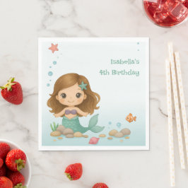 Simple cute little mermaid servet