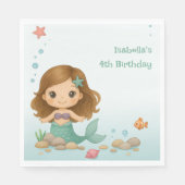 Simple cute little mermaid servet (Voorkant)