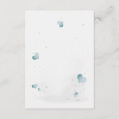 Simple cute little zebra baby shower informatiekaartje (Achterkant)