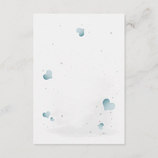 Simple cute little zebra baby shower informatiekaartje (Achterkant)