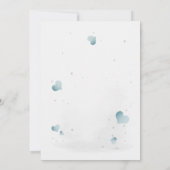 Simple cute little zebra baby shower invitation kaart (Achterkant)