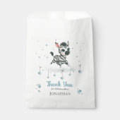 Simple cute little zebra  bedankzakje (Voorkant)