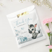 Simple cute little zebra bedankzakje (Gezegeld)